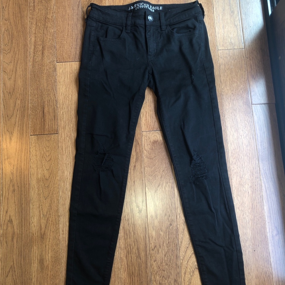 Distressed American Eagle Jeans
